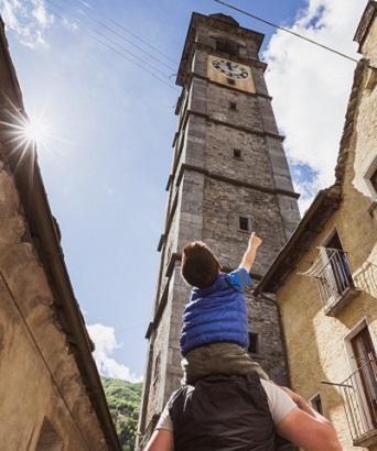 The highest bell tower in the canton of Ticino